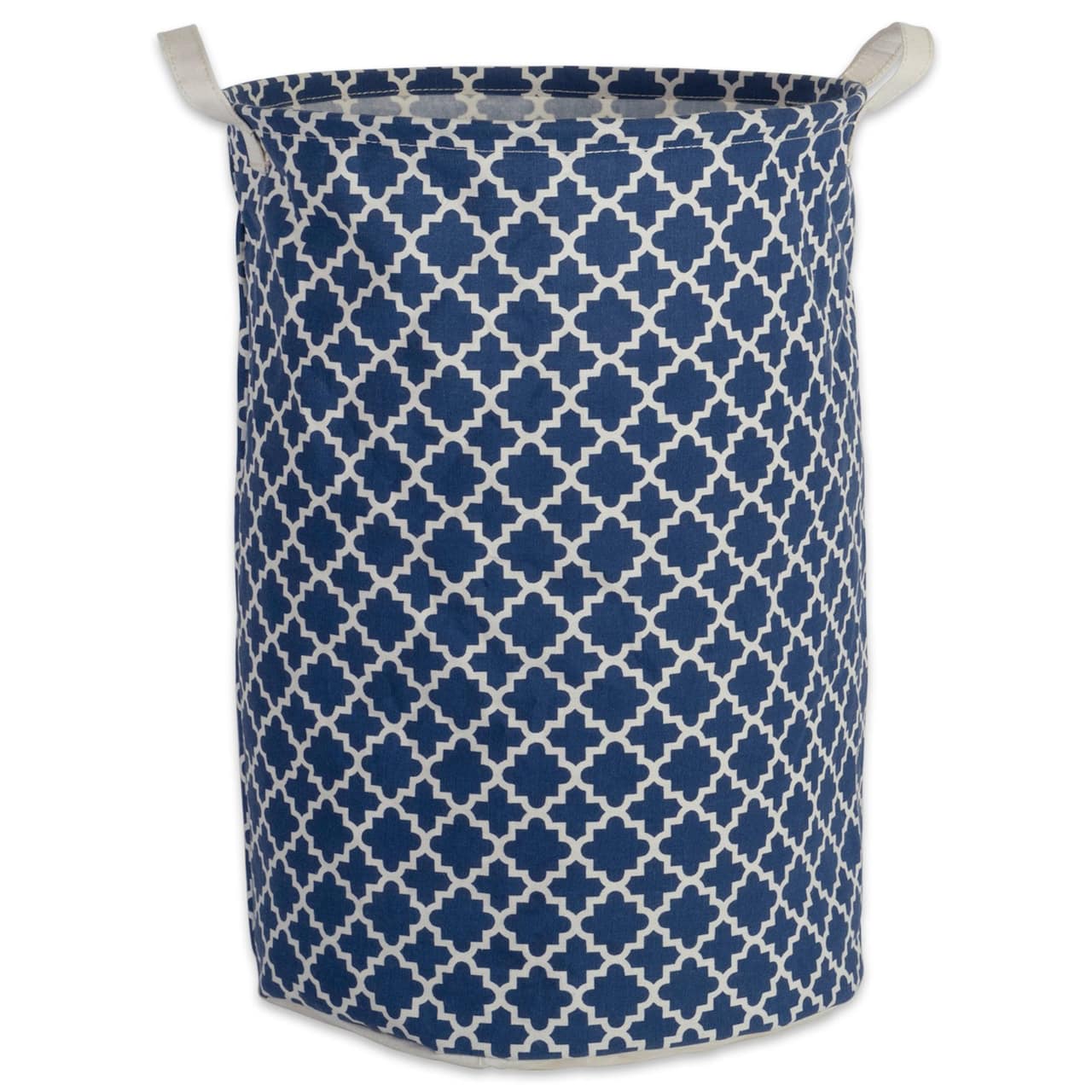 DII® Round Lattice PE-Coated Cotton Polyester Laundry Hamper